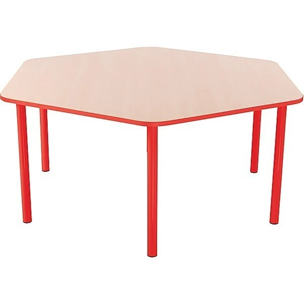 Table hexagonale maternelle fixe - T1 à T3 Table Hexagonale Maternelle Fixe - T1 à T3 -KIDEA BOUTIQUE table hexagonale maternelle fixe t1 a t3 4