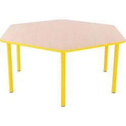 Table Hexagonale Maternelle Fixe - T1 à T3 5 Table Hexagonale Maternelle Fixe - T1 à T3 -KIDEA BOUTIQUE table hexagonale maternelle fixe t1 a t3 5