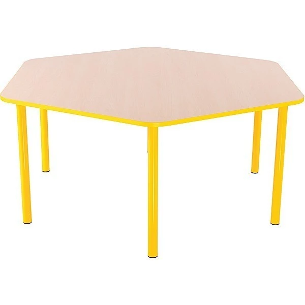 Table hexagonale maternelle fixe - T1 à T3 Table Hexagonale Maternelle Fixe - T1 à T3 -KIDEA BOUTIQUE table hexagonale maternelle fixe t1 a t3 5
