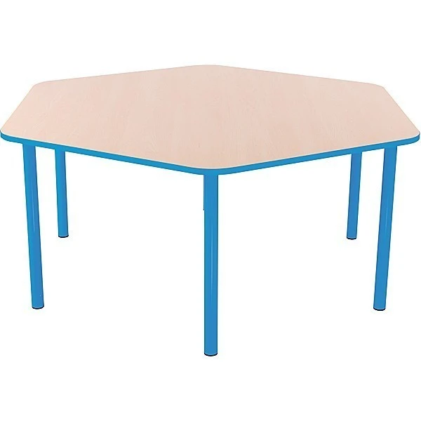 Table hexagonale maternelle fixe - T1 à T3 Table Hexagonale Maternelle Fixe - T1 à T3 -KIDEA BOUTIQUE table hexagonale maternelle fixe t1 a t3 6