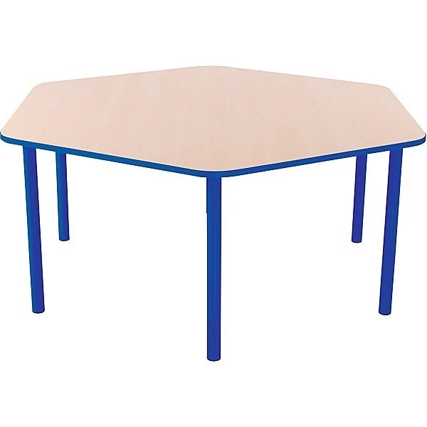 Table hexagonale maternelle fixe - T1 à T3 Table Hexagonale Maternelle Fixe - T1 à T3 -KIDEA BOUTIQUE table hexagonale maternelle fixe t1 a t3