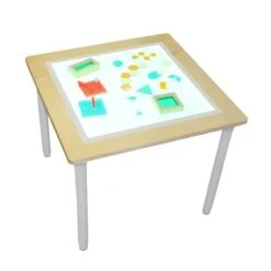 Table Lumineuse Blanche Et Polyvalente