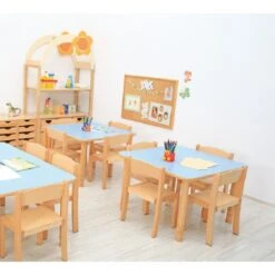 Table Maternelle Carrée Réglable 4 Table Maternelle Carrée Réglable -KIDEA BOUTIQUE table maternelle carree reglable 4