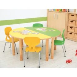 Table Maternelle Demi Cercle Réglable 5 Table Maternelle Demi Cercle Réglable -KIDEA BOUTIQUE table maternelle demi cercle reglable 5