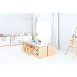 Longue Table Salle De Classe Primaire -KIDEA BOUTIQUE table paillasse 3 enfants 2