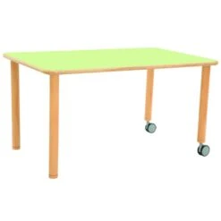 Table Petite Enfance Rectangle Sur Roulettes -KIDEA BOUTIQUE table petite enfance rectangle sur roulettes 4