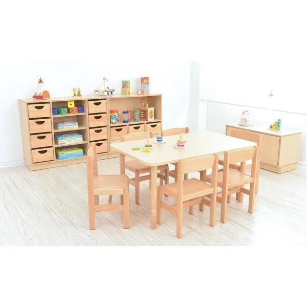 Table rectangle bois réglable Table Rectangle Bois Réglable -KIDEA BOUTIQUE table rectangle bois reglable 1