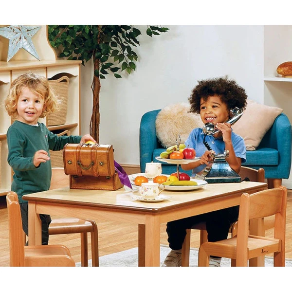 Table rectangle et chaises bois pour crèche Table Rectangle Et Chaises Bois Pour Crèche -KIDEA BOUTIQUE table rectangle et chaises bois pour creche 1