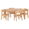 Table Rectangle Et Chaises Bois Pour Crèche
