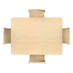 Table Rectangle Et Chaises Bois Pour Crèche 2 Table Rectangle Et Chaises Bois Pour Crèche -KIDEA BOUTIQUE table rectangle et chaises bois pour creche 2