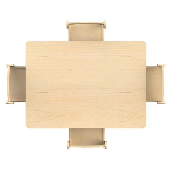 Table rectangle et chaises bois pour crèche Table Rectangle Et Chaises Bois Pour Crèche -KIDEA BOUTIQUE table rectangle et chaises bois pour creche 2