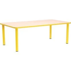 Table Rectangle Maternelle Fixe - T1 à T3 4 Table Rectangle Maternelle Fixe - T1 à T3 -KIDEA BOUTIQUE table rectangle maternelle fixe t1 a t3 4