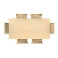 Table Rectangle Mélaminé Maternelle -KIDEA BOUTIQUE table rectangle melamine maternelle 4