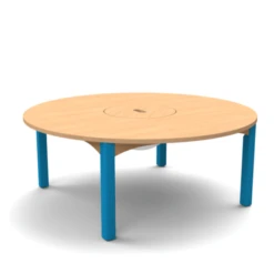 Table Ronde Avec Bac De Rangement à Jouets - T00 à T3 -KIDEA BOUTIQUE table ronde avec bac a jouets 2