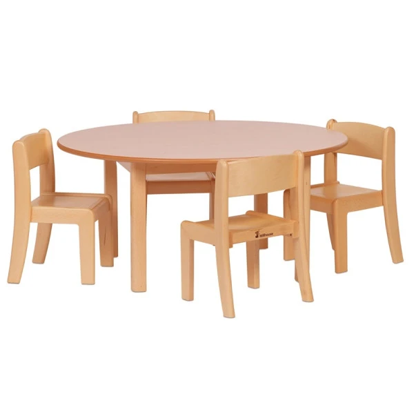 Table ronde et chaises bois pour enfants Table Ronde Et Chaises Bois Pour Enfants -KIDEA BOUTIQUE table ronde et chaises bois pour enfants