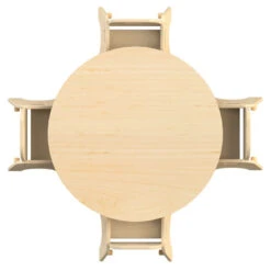 Table Ronde Et Fauteuils Pour Crèche 2 Table Ronde Et Fauteuils Pour Crèche -KIDEA BOUTIQUE table ronde et fauteuils pour creche 2