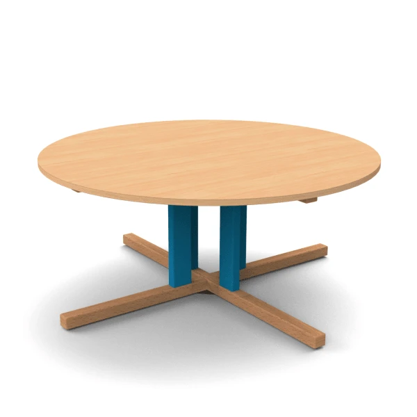 Table ronde avec pied central - T00 à T3 Table Ronde Avec Pied Central - T00 à T3 -KIDEA BOUTIQUE table ronde pied central creche maternelle 4