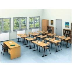 Table Scolaire 2 Places Fixe -KIDEA BOUTIQUE table scolaire 2 places fixe 2