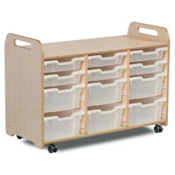 Triple Colonne Mobile Avec Bacs à Jouets 2 Triple Colonne Mobile Avec Bacs à Jouets -KIDEA BOUTIQUE triple colonne mobile avec bacs a jouets 2