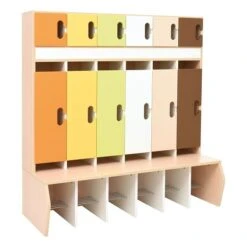 Vestiaire Coloré Avec Portes