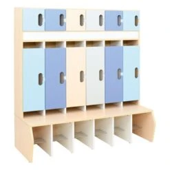 Vestiaire Coloré Avec Portes -KIDEA BOUTIQUE vestiaire colore avec portes 3