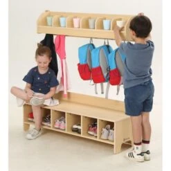 Vestiaire Crèche / Maternelle Bois -KIDEA BOUTIQUE vestiaire creche maternelle bois 2