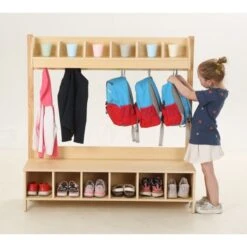 Vestiaire Crèche / Maternelle Bois -KIDEA BOUTIQUE vestiaire creche maternelle bois 4