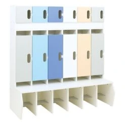 Vestiaire Maternelle - Primaire Avec Portes 3 Vestiaire Maternelle - Primaire Avec Portes -KIDEA BOUTIQUE vestiaire maternelle primaire avec portes 3
