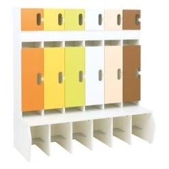 Vestiaire Maternelle - Primaire Avec Portes 4 Vestiaire Maternelle - Primaire Avec Portes -KIDEA BOUTIQUE vestiaire maternelle primaire avec portes 4